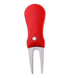 Maxbell Pitch Repair Divot Switchblade Tool Golf Ball Marker Groove Cleaner Red