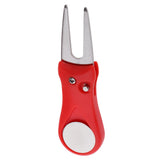 Maxbell Pitch Repair Divot Switchblade Tool Golf Ball Marker Groove Cleaner Red