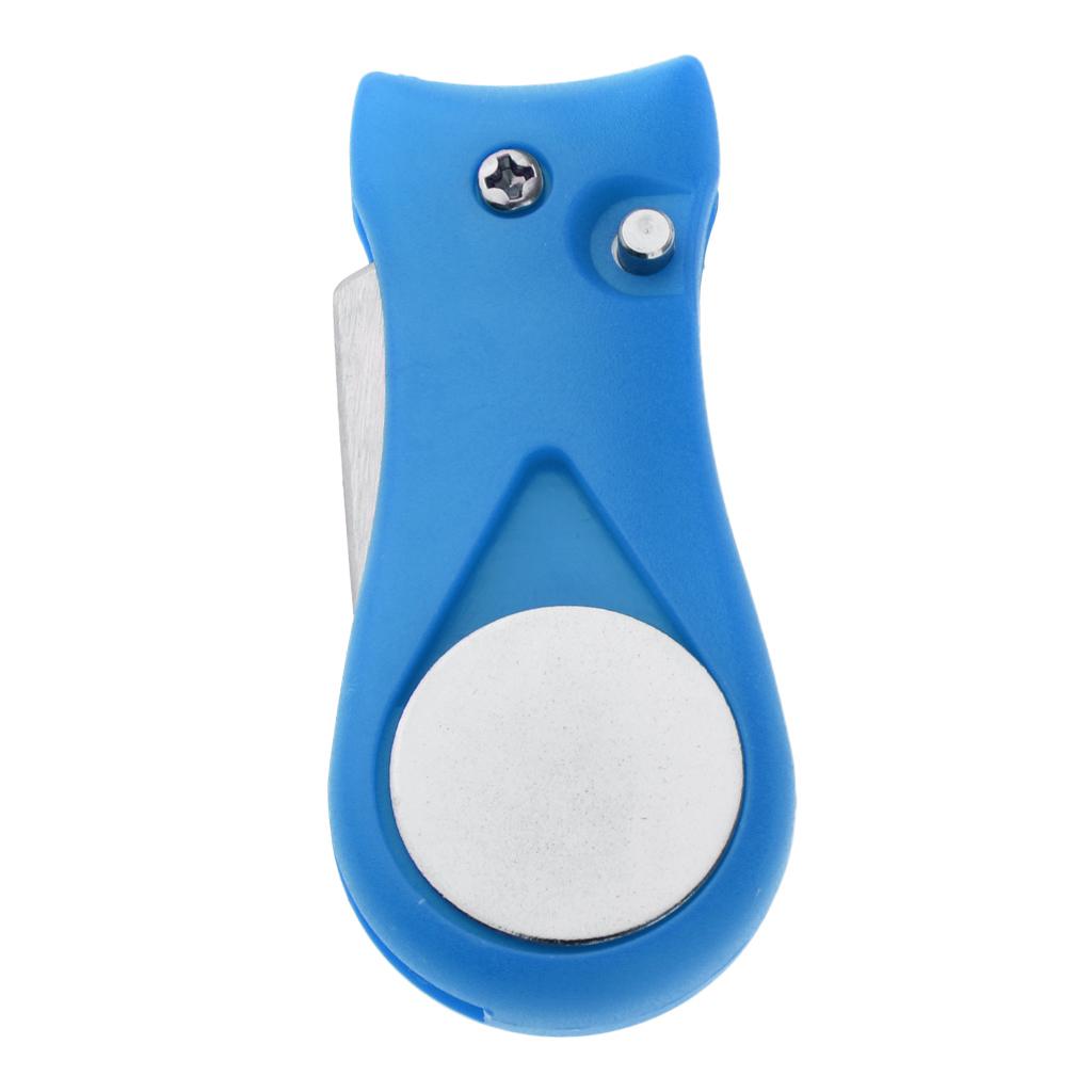 Maxbell Pitch Repair Divot Switchblade Tool Golf Ball Marker Groove Cleaner Blue