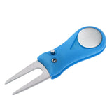 Maxbell Pitch Repair Divot Switchblade Tool Golf Ball Marker Groove Cleaner Blue