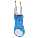 Maxbell Pitch Repair Divot Switchblade Tool Golf Ball Marker Groove Cleaner Blue