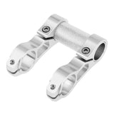 Maxbell Adjustable Folding Bike Bicycle Cycling Handlebar Extender Stem Mount Silver