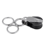 Maxbell Stainless Steel Kitesurf Kiteboard Kite Bar Swivel with Pulley Accessories