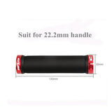 Maxbell 1 Pair Leather Bike Handlebar Grips Lock on Anti-slip Handle Bar Cover Black