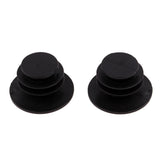 Maxbell 1 Pair Leather Bike Handlebar Grips Lock on Anti-slip Handle Bar Cover Black