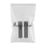 Maxbell 1 Pair Leather Bike Handlebar Grips Lock on Anti-slip Handle Bar Cover Black