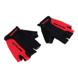 Maxbell GUB Cycling Gloves Gel Half Finger Shockproof Sport Gloves Black Red-M