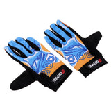 Maxbell Unisex Cycling Bike Full Finger Gloves Gel Padded Riding Glove Blue  XL