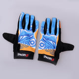 Maxbell Unisex Cycling Bike Full Finger Gloves Gel Padded Riding Glove Blue  XL