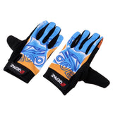 Maxbell Unisex Cycling Bike Full Finger Gloves Gel Padded Riding Glove Blue  XL