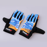 Maxbell Unisex Cycling Bike Full Finger Gloves Gel Padded Riding Glove Blue  XL