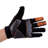 Maxbell Unisex Cycling Bike Full Finger Gloves Gel Padded Riding Glove Blue  XL
