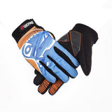 Maxbell Unisex Cycling Bike Full Finger Gloves Gel Padded Riding Glove Blue  XL