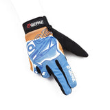 Maxbell Unisex Cycling Bike Full Finger Gloves Gel Padded Riding Glove Blue  XL