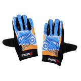 Maxbell Unisex Cycling Bike Full Finger Gloves Gel Padded Riding Glove Blue  XL