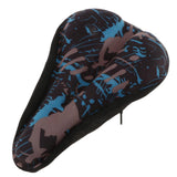 Maxbell Silicone Bike Saddle Cover Breathable GEL Seat Pads Cushion Covers Blue