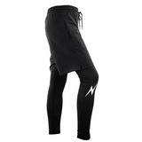 Maxbell Men Gym Fitness Pants Shorts Compression Base Layer Workout Tight Pants M