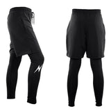 Maxbell Men Gym Fitness Pants Shorts Compression Base Layer Workout Tight Pants M