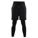 Maxbell Men Gym Fitness Pants Shorts Compression Base Layer Workout Tight Pants M