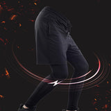 Maxbell Men Gym Fitness Pants Shorts Compression Base Layer Workout Tight Pants L