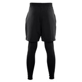 Maxbell Men Gym Fitness Pants Shorts Compression Base Layer Workout Tight Pants L