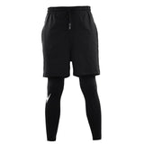 Maxbell Men Gym Fitness Pants Shorts Compression Base Layer Workout Tight Pants L