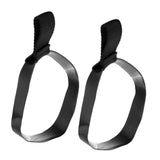 Maxbell 2 Pieces Elastic Rubber Scuba Diving Stage Tank Bottle Hose Retainer Band L