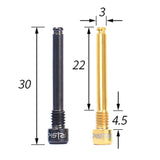 Maxbell 2 Pieces MTB Bike Bicycle Hydraulic Disc Brake Pad Plug Fixed Bolt M4 Black