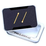 Maxbell 2 Pieces MTB Bike Bicycle Hydraulic Disc Brake Pad Plug Fixed Bolt M4 Gold