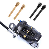 Maxbell 2 Pieces MTB Bike Bicycle Hydraulic Disc Brake Pad Plug Fixed Bolt M4 Gold