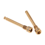 Maxbell 2 Pieces MTB Bike Bicycle Hydraulic Disc Brake Pad Plug Fixed Bolt M4 Gold