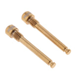 Maxbell 2 Pieces MTB Bike Bicycle Hydraulic Disc Brake Pad Plug Fixed Bolt M4 Gold