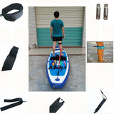 Maxbell 10ft Coiled SUP Leash Stand UP Paddle Surfing Board Leg Leashes Green