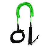 Maxbell 10ft Coiled SUP Leash Stand UP Paddle Surfing Board Leg Leashes Green