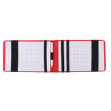 Maxbell PU Golf Scorecard Holder Training Book Cover with Pencil Red