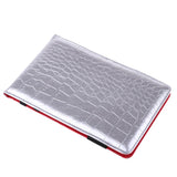 Maxbell PU Golf Scorecard Holder Training Book Cover with Pencil Silver