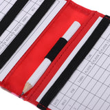 Maxbell PU Golf Scorecard Holder Training Book Cover with Pencil Camouflage Red