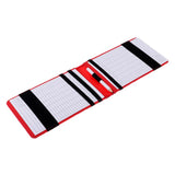 Maxbell PU Golf Scorecard Holder Training Book Cover with Pencil Camouflage Red