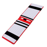 Maxbell PU Golf Scorecard Holder Training Book Cover with Pencil Camouflage Red