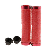 Maxbell 2x Double Locking on Handlebar Grip Protector Cover for Bike Bicycle Red
