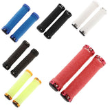 Maxbell 2x Double Locking on Handlebar Grip Protector Cover for Bike Bicycle Red