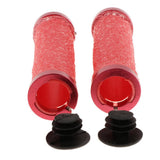 Maxbell 2x Double Locking on Handlebar Grip Protector Cover for Bike Bicycle Red