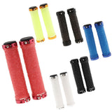 Maxbell 2x Double Locking on Handlebar Grip Protector Cover for Bike Bicycle Red
