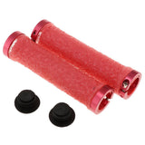 Maxbell 2x Double Locking on Handlebar Grip Protector Cover for Bike Bicycle Red