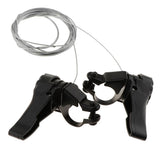 Max 1 Pair 3x5/6/7 Speed MTB Mountain Road Bike Thumb Shifter Top Mount Shifters with Inner Cable