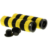 Maxbell Anti slip MTB Bicycle Bike Handlebar Grips Silicone Gel Cover Yellow + Black