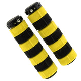 Maxbell Anti slip MTB Bicycle Bike Handlebar Grips Silicone Gel Cover Yellow + Black