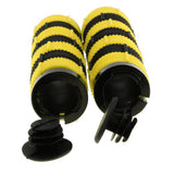 Maxbell Anti slip MTB Bicycle Bike Handlebar Grips Silicone Gel Cover Yellow + Black
