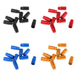 Maxbell 10 Pieces Bicycle Presta Air Valve Cap Wheel Rim Tyre Stem Dust Cover Black