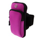 Maxbell Sport Armband Running Arm Band Pouch Holder Bag Case For Cell Phone Purple
